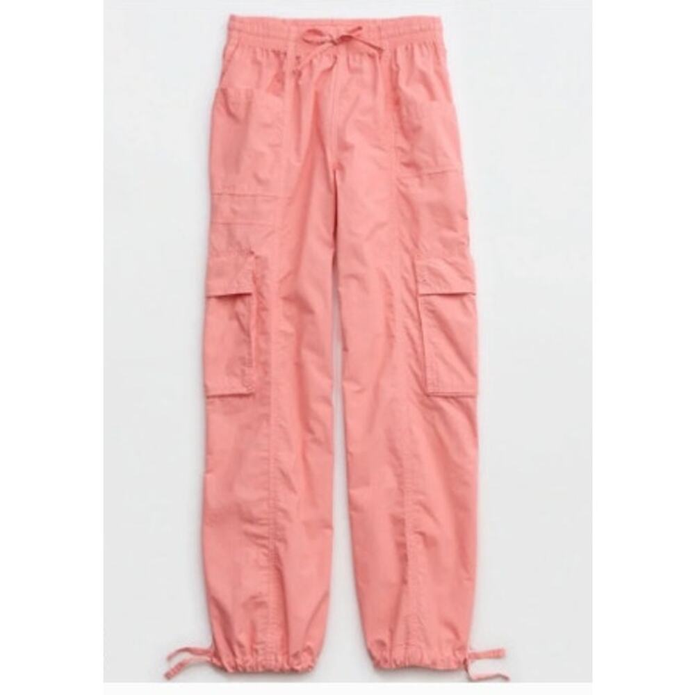 New NWT American Eagle Aerie Coral Go-For-It‎ Cargo Pants Size XS
